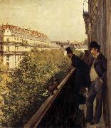 The man stand on the terrace, Gustave Caillebotte